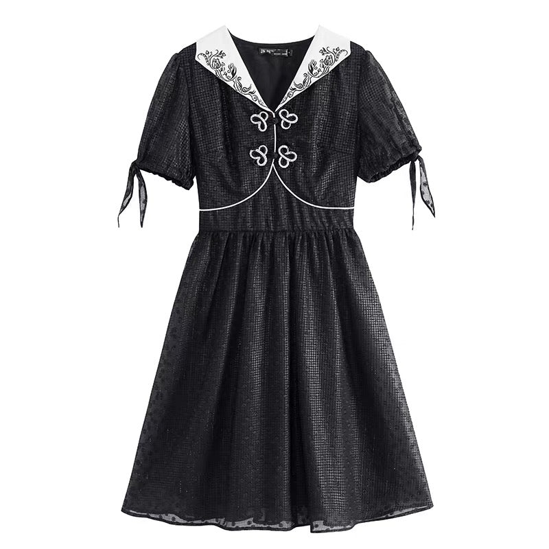 JKJS improved version of cheongsam women's summer 2022 new young temperament high-end new Chinese style dress 1532