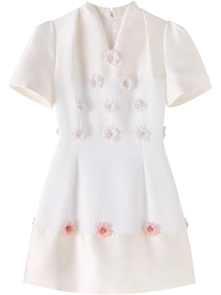 Skirt temperament ladies summer women's clothing 2022 new summer clothing royal sister light luxury fried street v-neck new Chinese dress