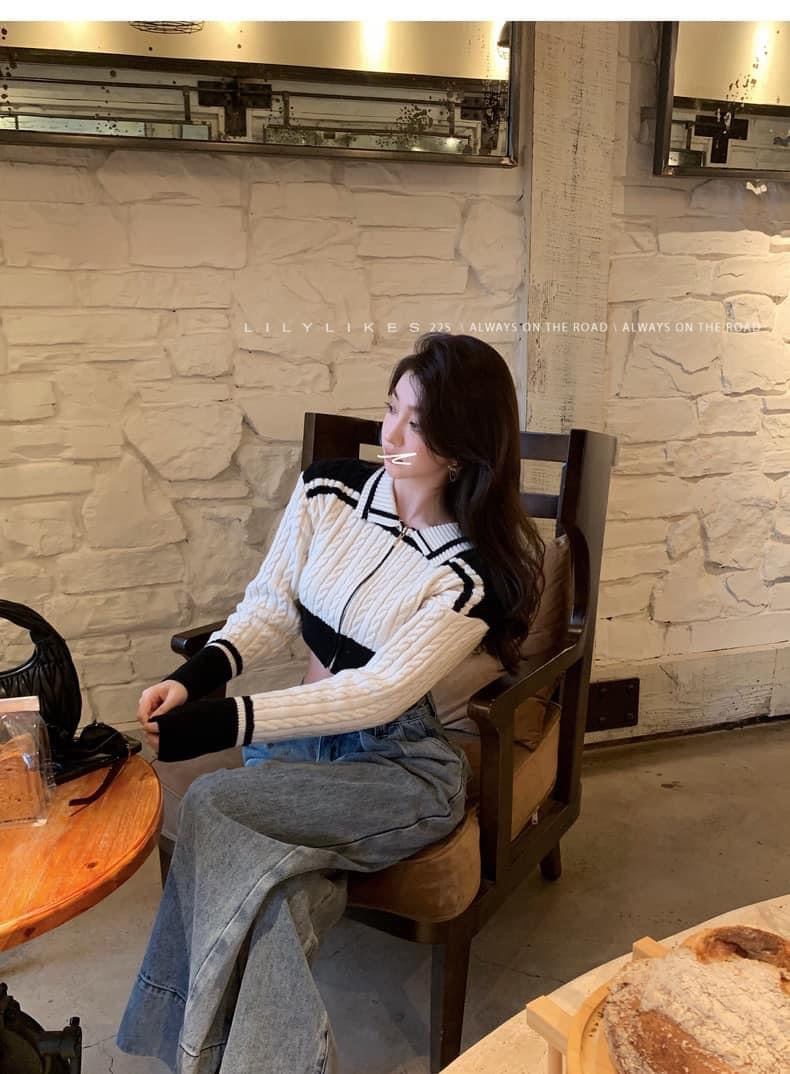 Lilylikes classic show pants large amount of pleats sand wash European and American style wide-leg mopping jeans women's autumn and winter