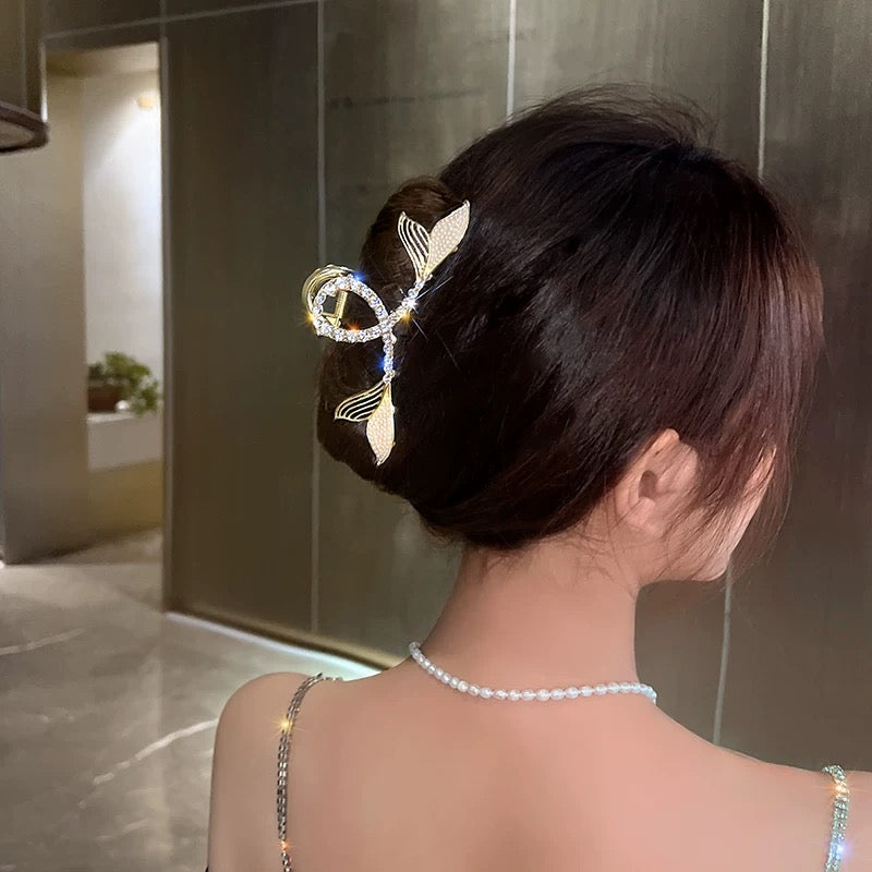 Witty love Li Qin with the same style hair chain braided hair accessories early spring senior ponytail star hair accessories hairpin hairpin female