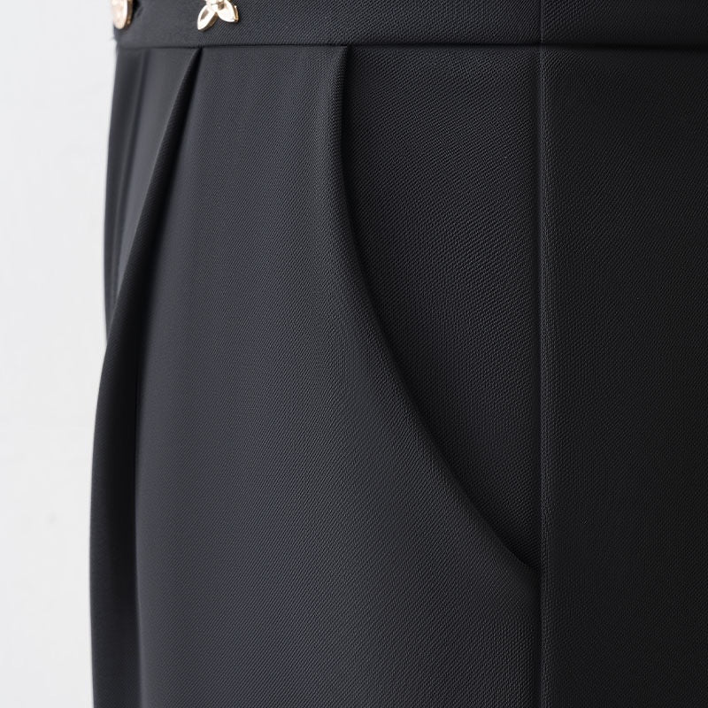 Black wide-leg pants women's high waist drape 2022 new casual suit mopping pants women's summer small size loose and thin