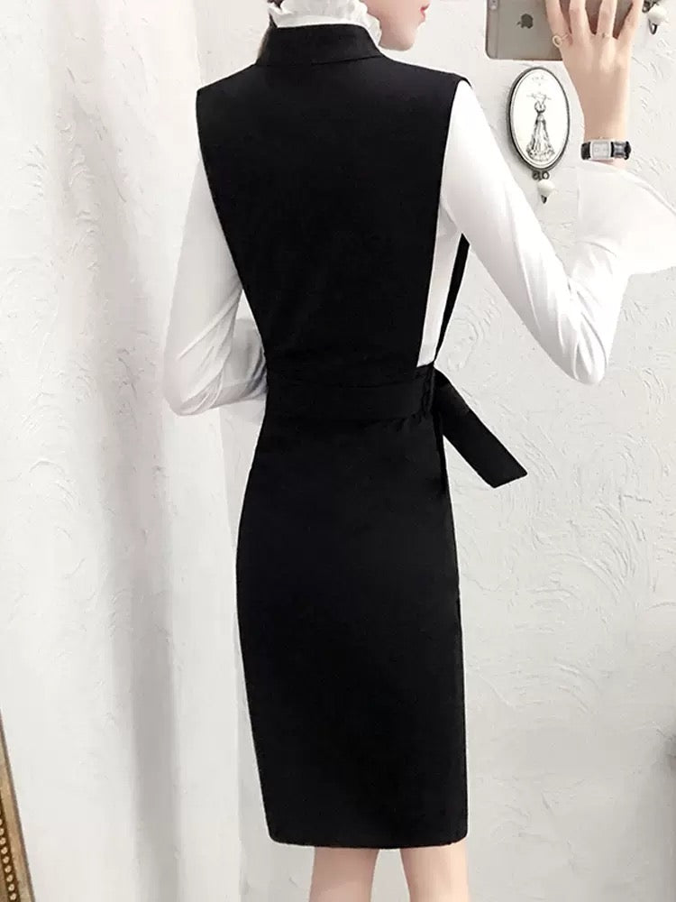 Spring and autumn ol commuter professional suit female fashion temperament dress plus small fragrance shirt two-piece skirt Western style 1821