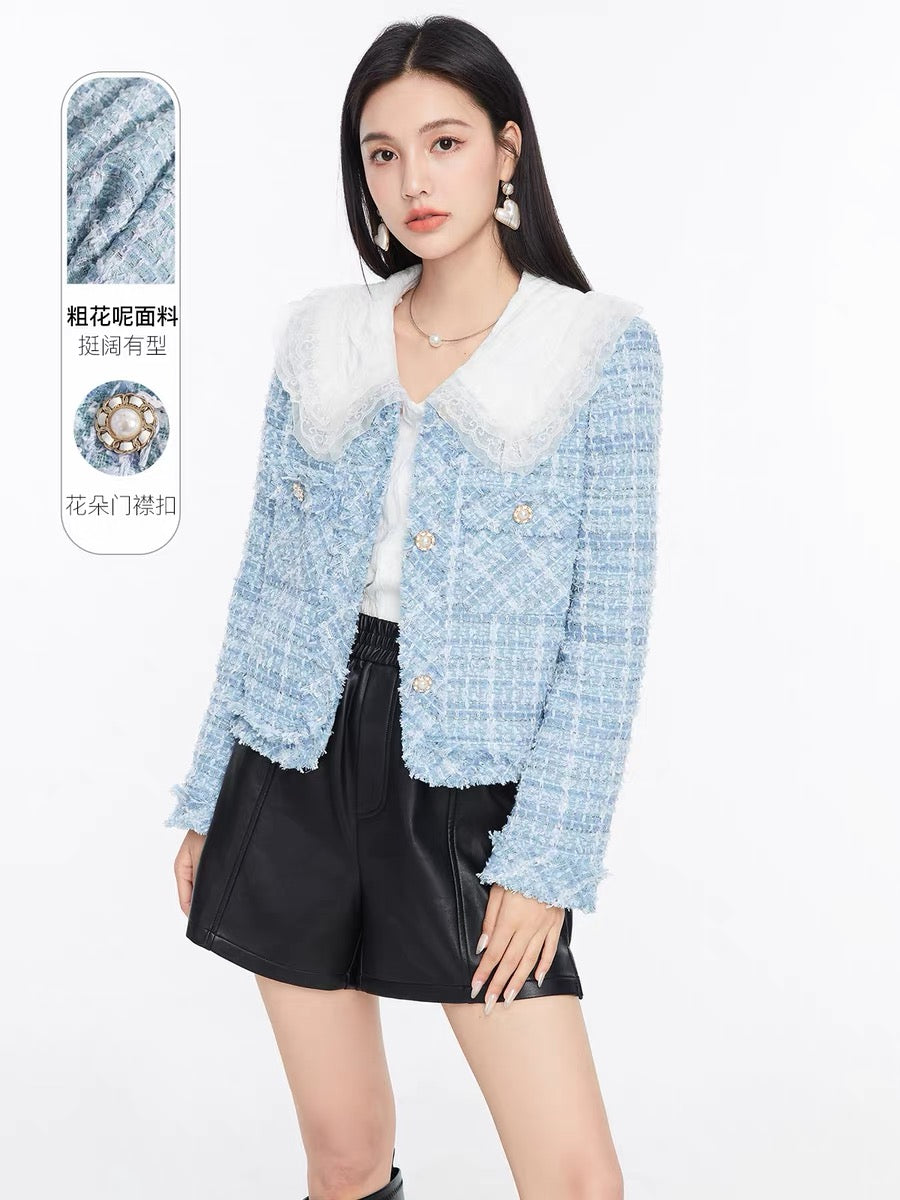 Fantu fashionable temperament celebrity style suit short jacket 2022 autumn new style fried street wear with ins top women