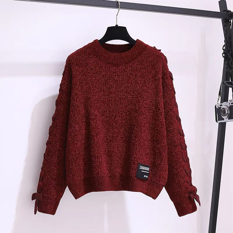 Autumn and winter suits women's 2022 new small high-end fashion sweater with skirt two-piece Western style