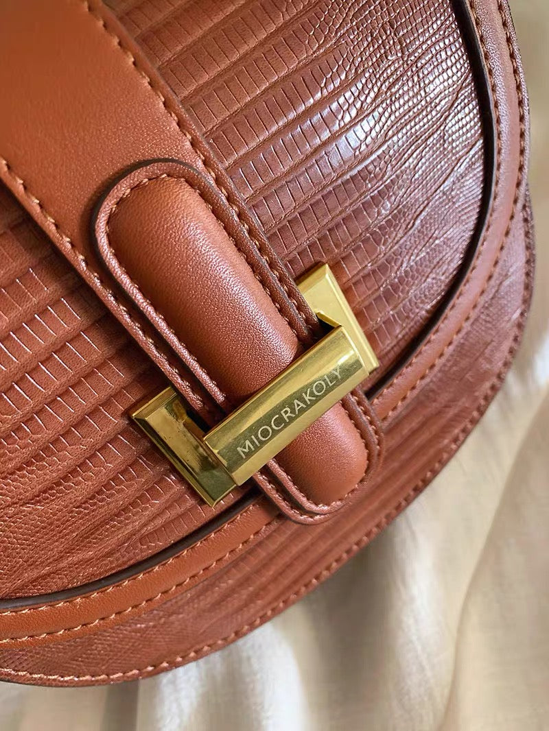 South wind xMiocra koly wild park saddle bag women's premium texture retro niche one-shoulder messenger bag