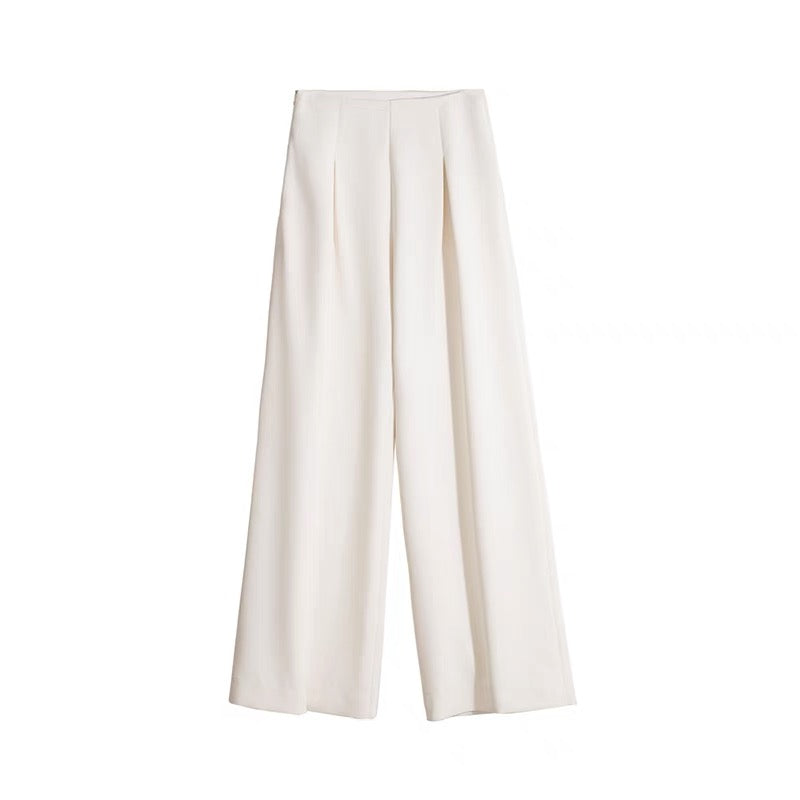 WANGXO high-waisted wide-leg pants women's 2022 summer new thin section loose and thin casual pants long pants trendy