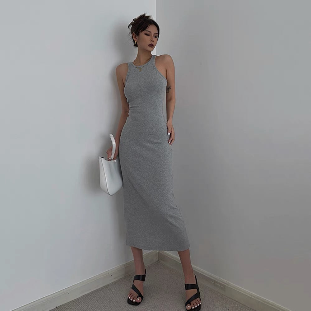 Homemade high-quality back hollow vest skirt sexy hot girl midi dress shows your figure, absolutely love summer