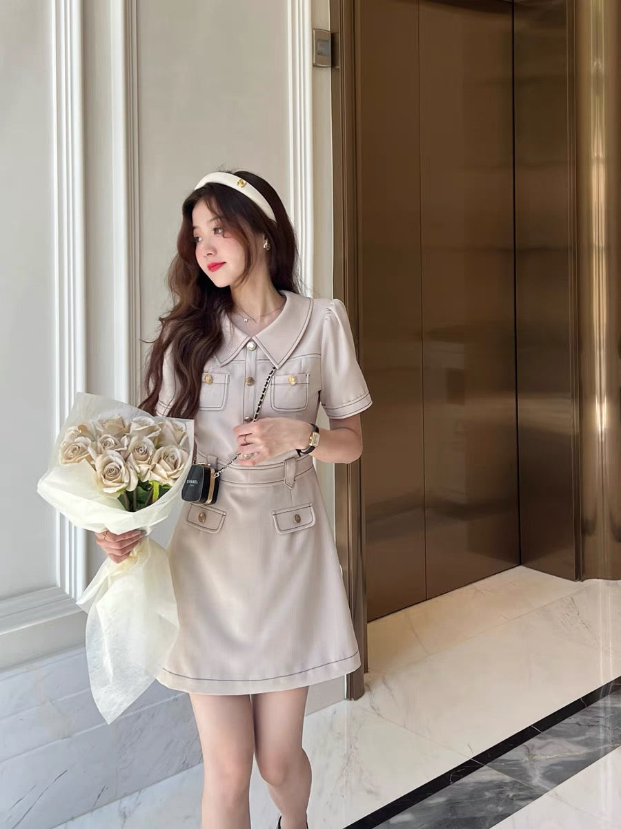 Q female family chaebol small daughter / small fragrance sleeveless high-end dress female small suspender skirt summer light luxury