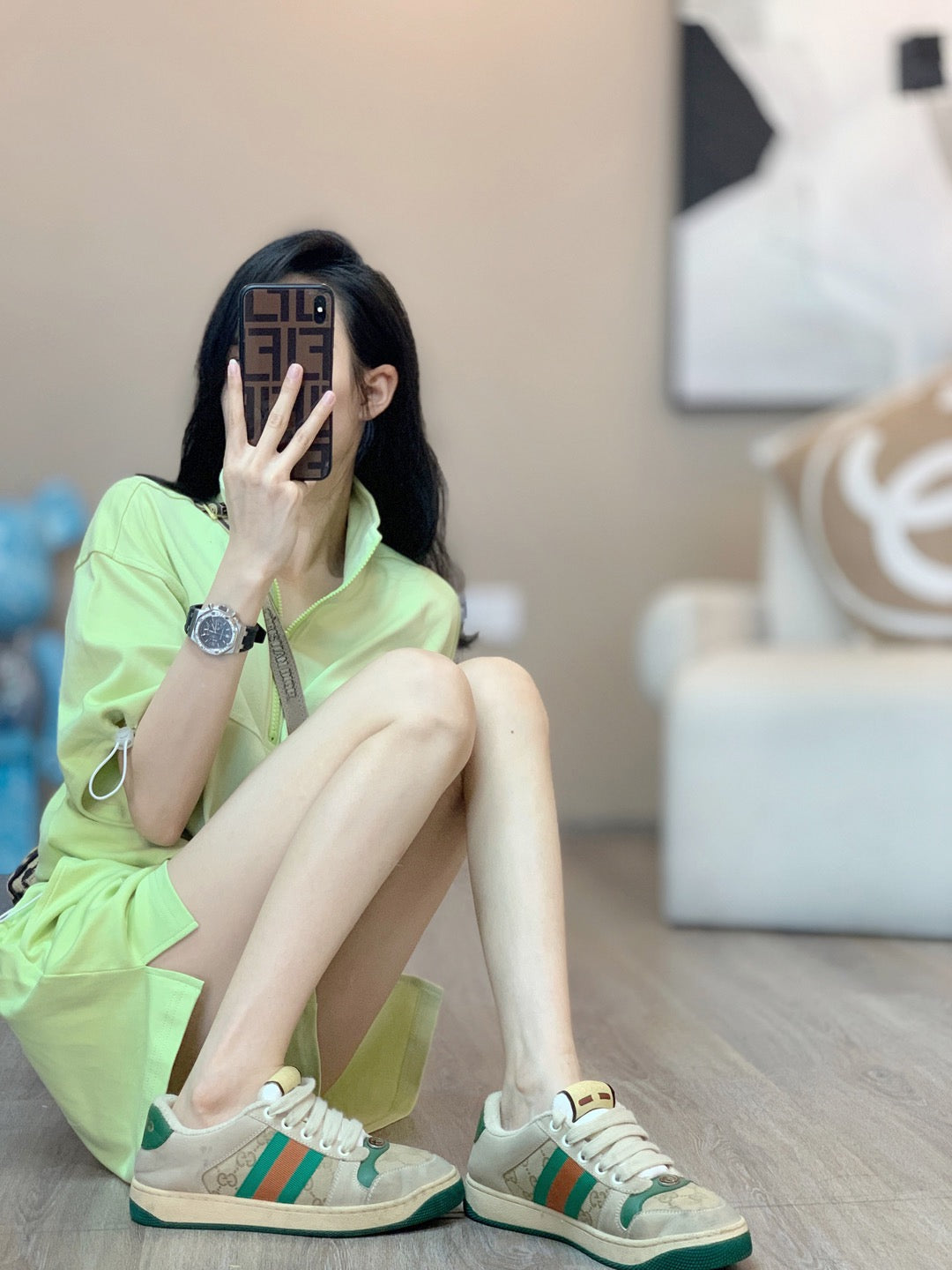 2022 summer new style small fragrance fashion foreign style casual age reduction college style sports shorts two-piece suit female