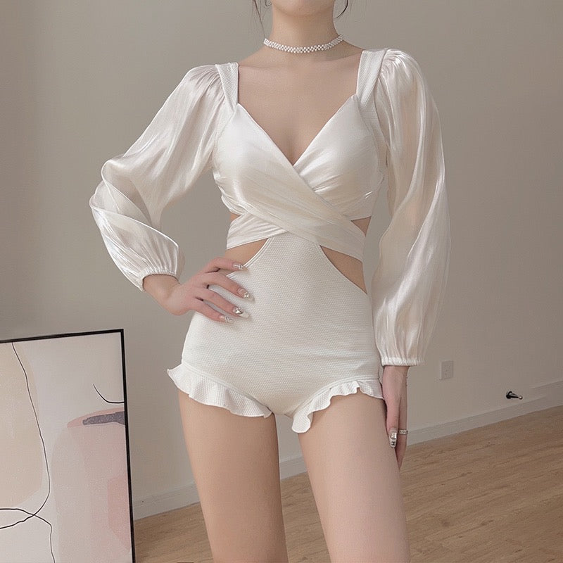 Yimeishan swimsuit women's 2023 new high-end sense cover belly and look thin sexy pure desire wind hot spring swimsuit