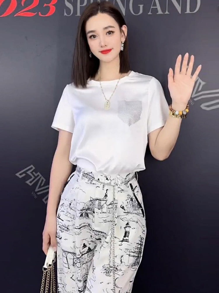 Sports and leisure suit women's summer 2023 new two-piece suit