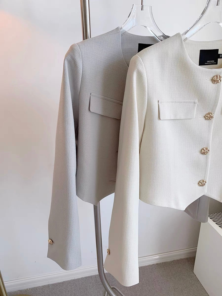 CHICROOM small fragrance coat women's spring and autumn 2022 new early autumn milk style wear high-quality temperament short coat