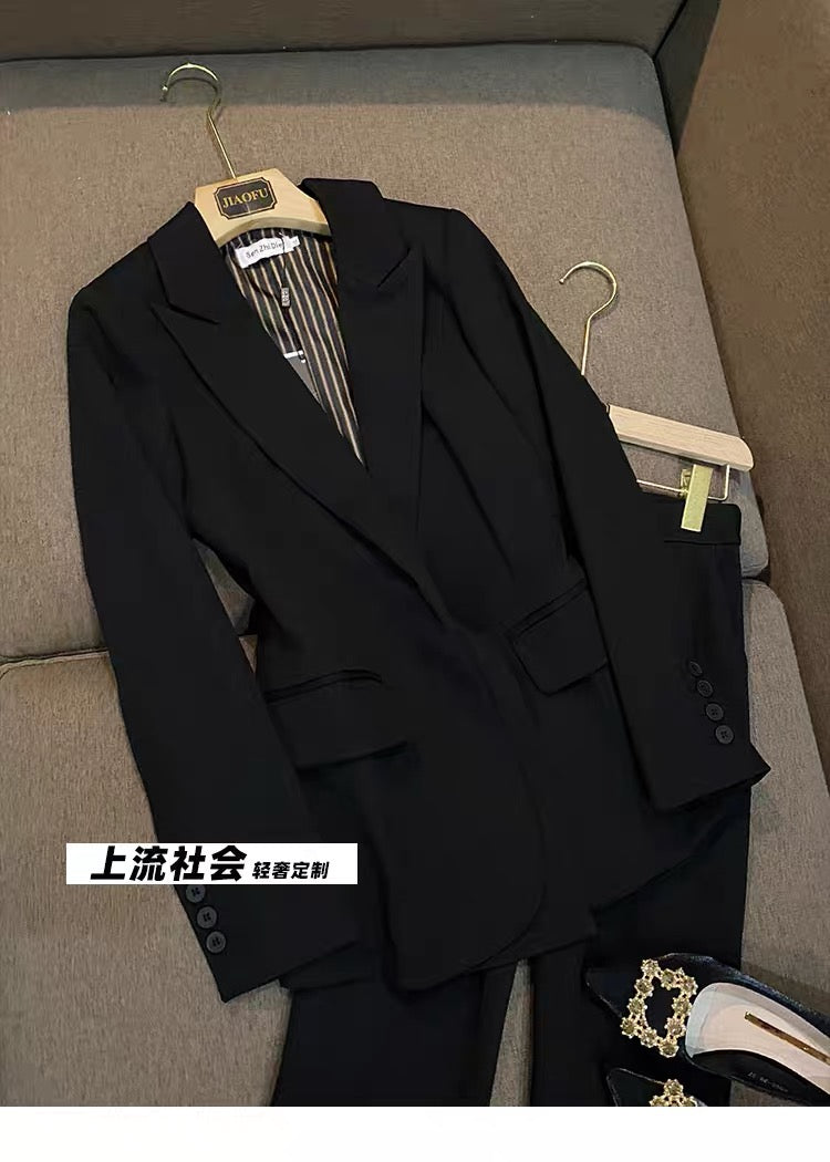 The new star with the same suit suit Korean version of the high-end British style casual summer suit three-piece suit for women