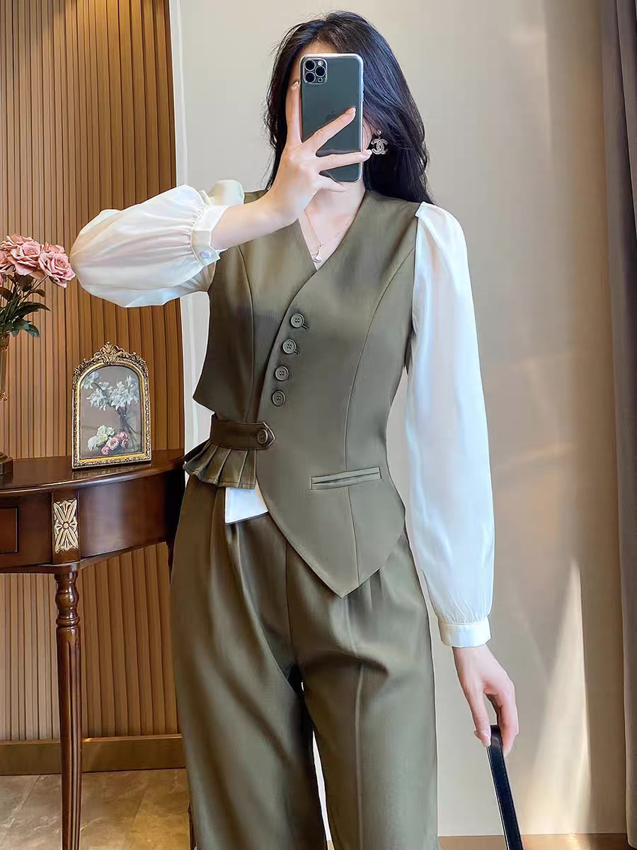2022 new autumn temperament ladies two-piece suit with a complete set of early autumn net red age-reducing fashion suit women 1931