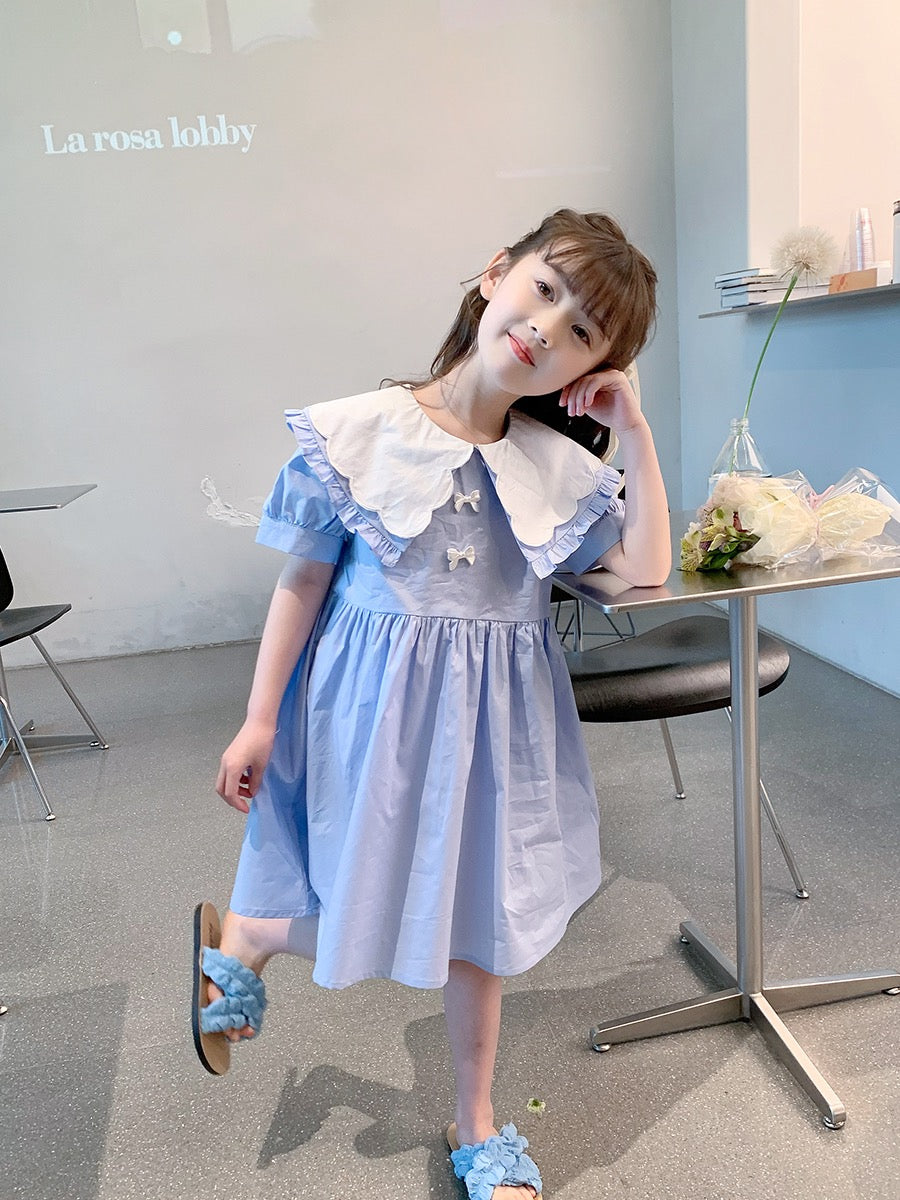 Korean Baby Girl Dresses Summer Collection Korean Style Summer Baby Girl Dress Round Collar White Short Korean Baby Girl Dresses Summer Collection Korean Style Summer Baby Girl Dress Round Collar White Short