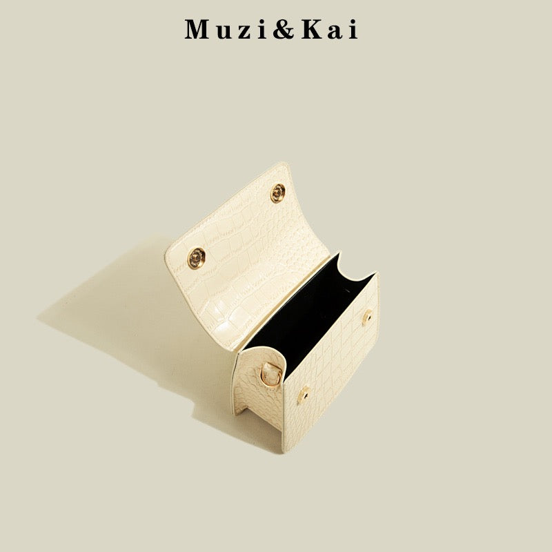 MuziKai genuine high-grade texture hand bag women 2022 new trendy fashion Messenger shoulder small square bag women
