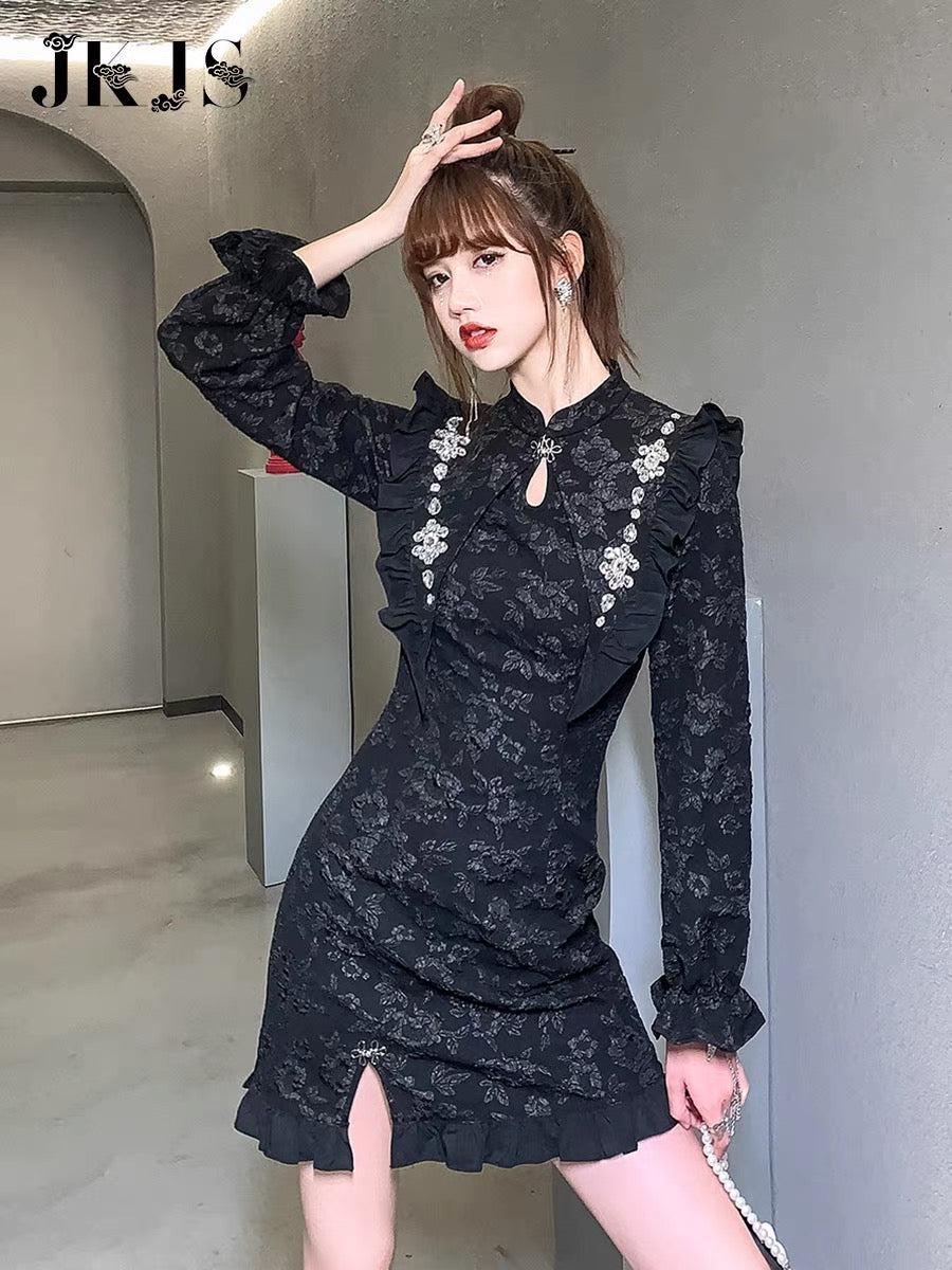 Cheongsam 2022 new young high-end temperament national style women's high-end national tide improved new Chinese dress 1527