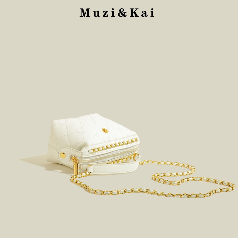 MuziKai genuine niche chain bag women's autumn 2022 new trendy fashion texture single shoulder Messenger mobile phone bag