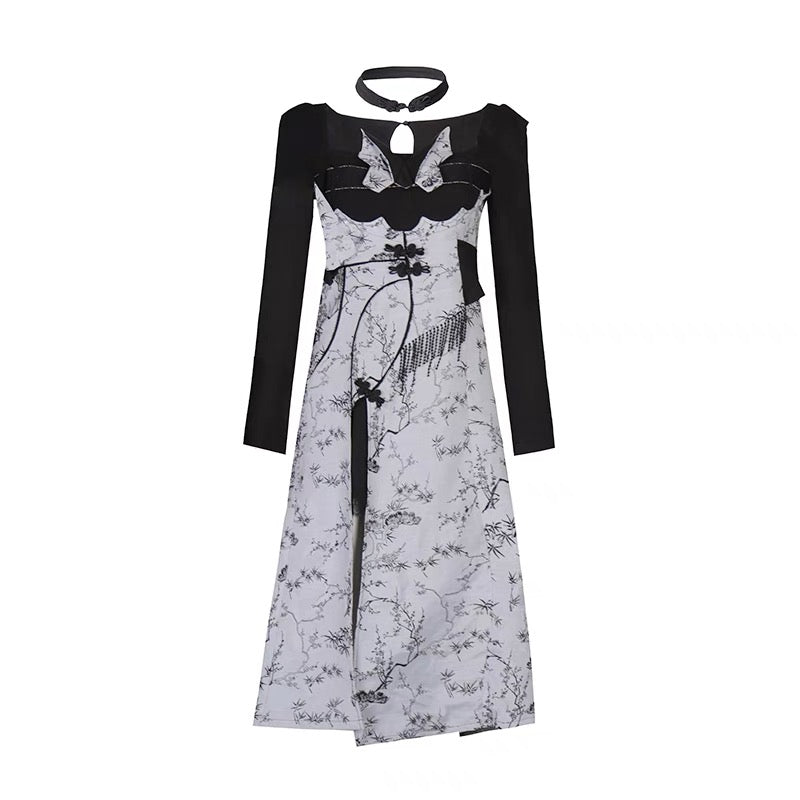 JZ Craftsman "New Product Has Opened" Origami Cheongsam National Style Improved Cheongsam & Jacquard Dress 1320