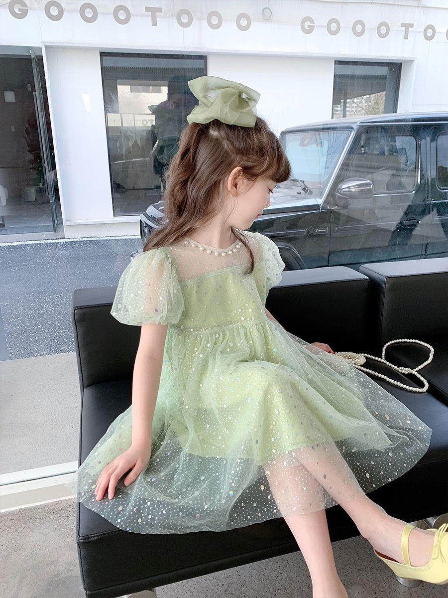 Girls Dress 2023 New Summer Dress Children's Korean Version Slim Short Lee Nhi Boutique Girls Dress 2023 New Summer Dress Children's Korean Version Slim Short Lee Nhi Boutique