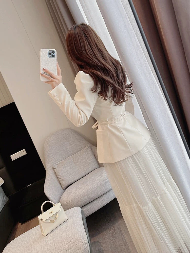 Miss Dong's high-end custom small fragrance suit women's autumn with a whole set of temperament suits and skirts two-piece suit 1780