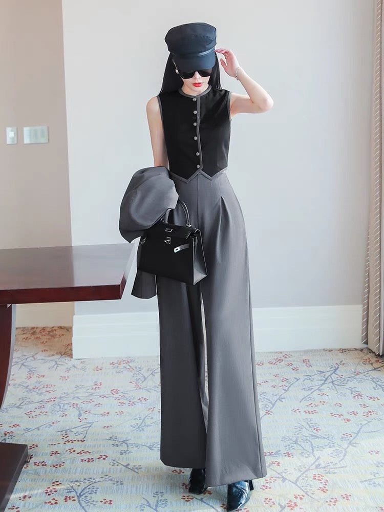 High-quality ladies complete sets with women's 2022 new autumn suit jacket vest pants fashion three-piece set 1492