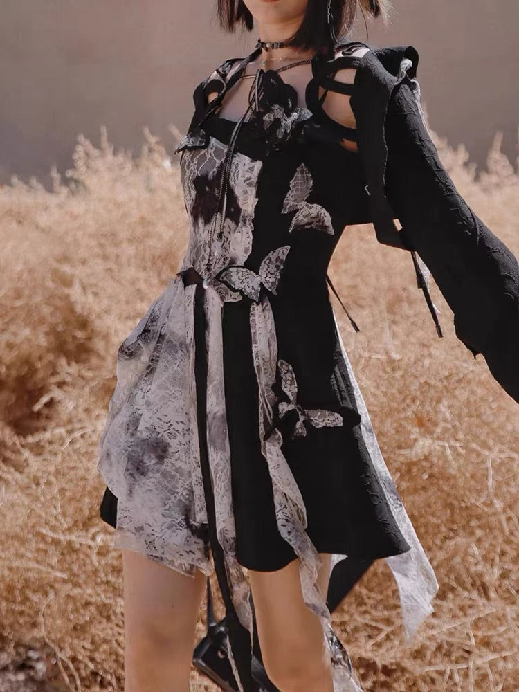 JZ Craftsman "New Product Has Opened" Lace Whispering Art Museum Fengshen Sling Lace Skirt & Small Coat 1310