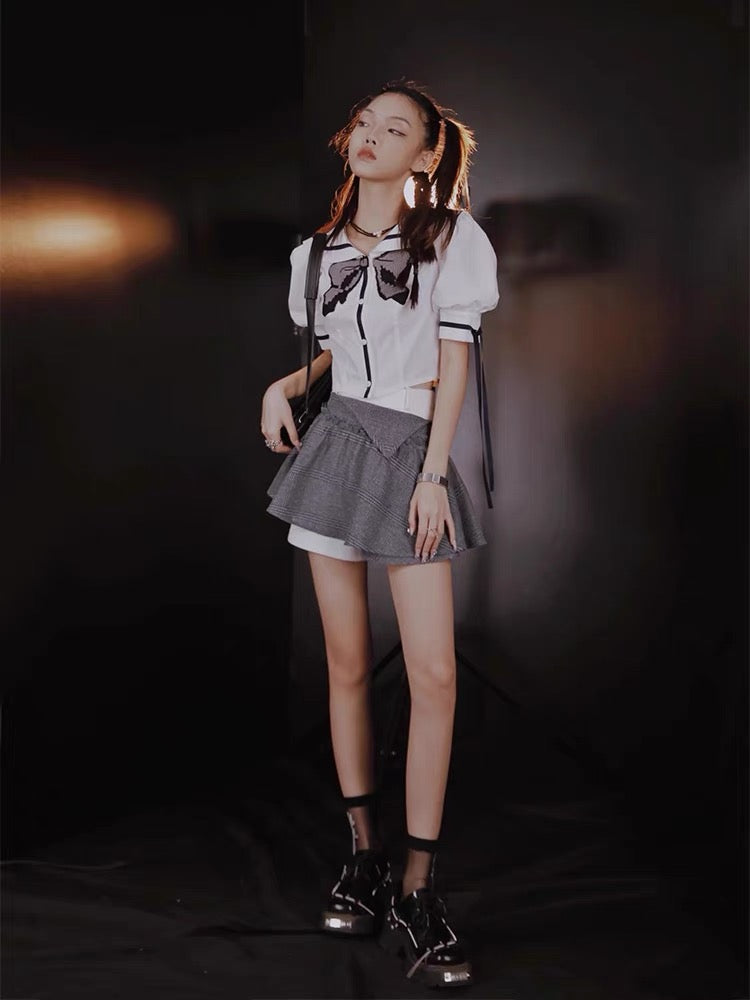 JZ Craftsman "Su Nian Jin Grey" Small Fragrance Suit 2022 Summer New Lady Temperament Women's Two-piece Suit 1306