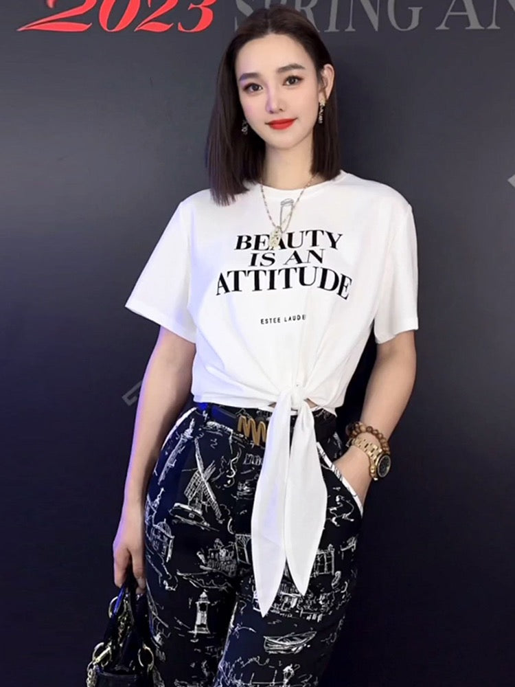 Sports and leisure suit women's summer 2023 new two-piece suit