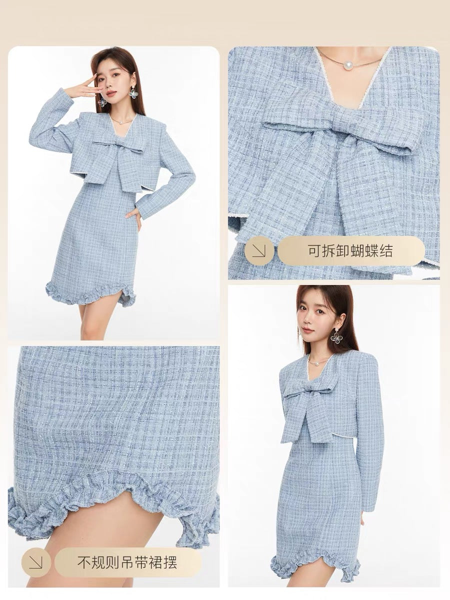 Fantu's high-end sense of small Shang plaid milk series wears an early autumn top 2022 autumn new all-match commuter jacket women