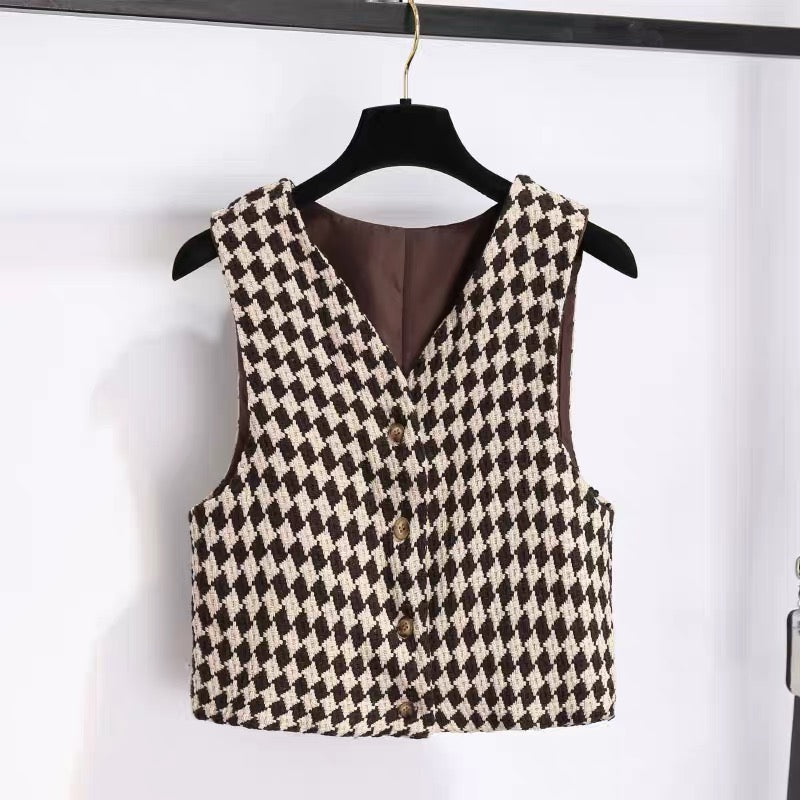 Xiaoxiangfeng dress female autumn 2022 new autumn and winter dress temperament goddess fan long-sleeved vest skirt suit