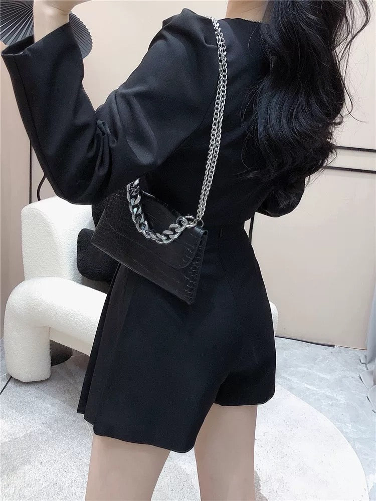 Net red fashion college style jk small suit female autumn short navel suit top + suit pants shorts skirt