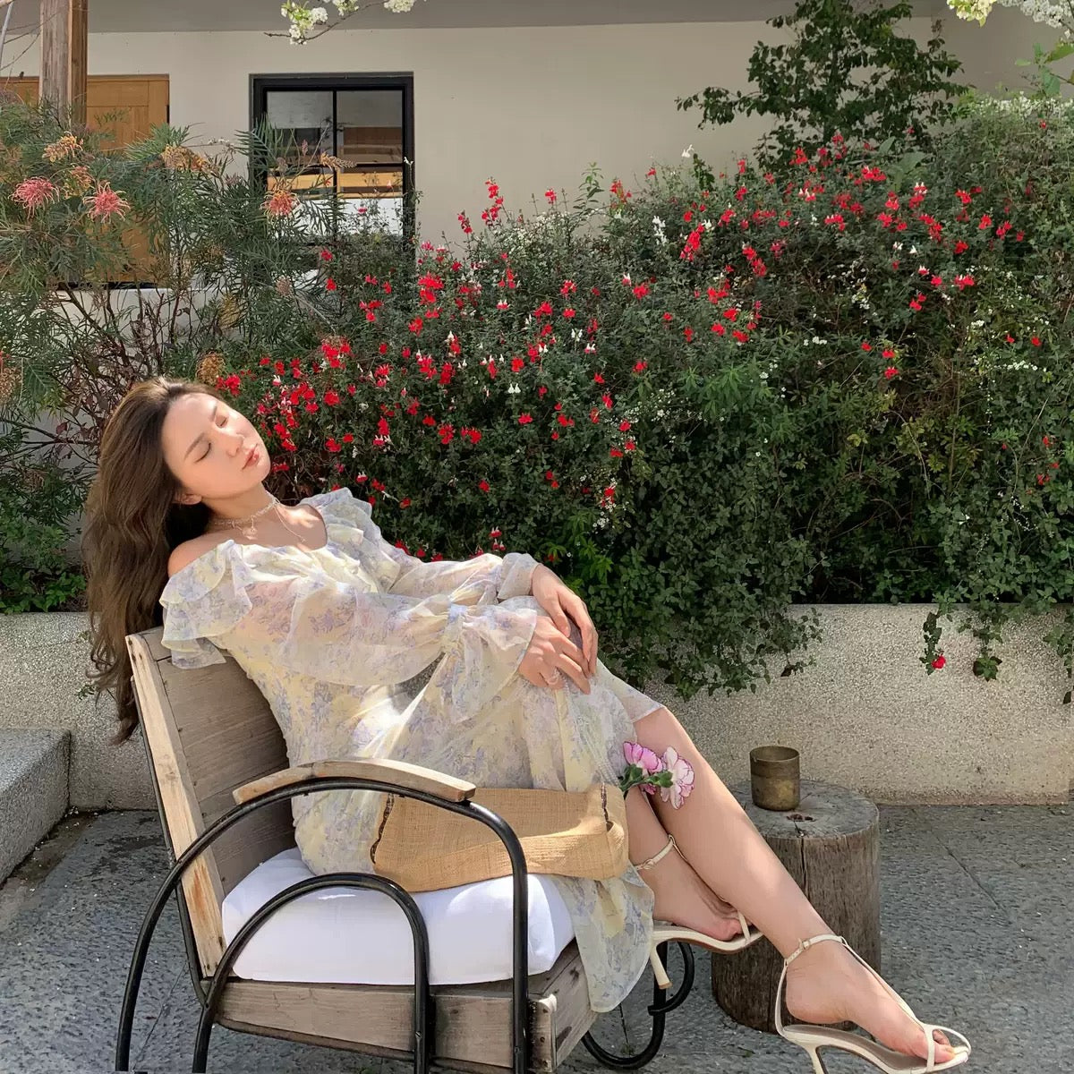 Middletone | Monet's Garden Gentle and Super Fairy Chiffon Floral Dress