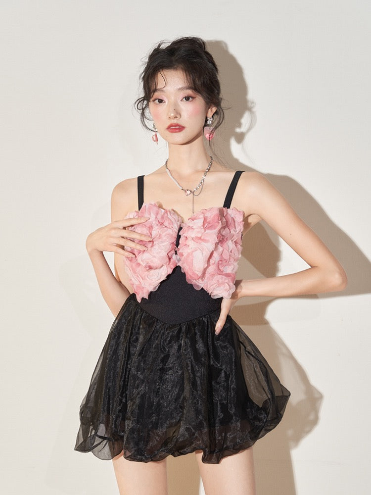 Jinzhu swimsuit women's 2023 new one-piece skirt slimming belly sexy gathering hot spring vacation swimsuit