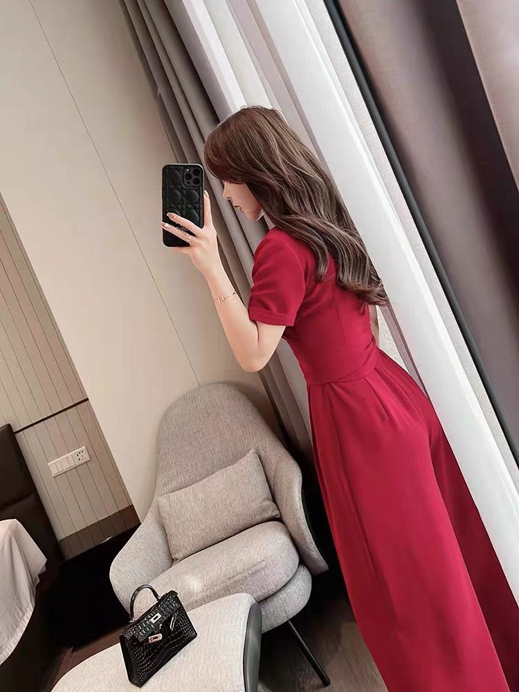 Miss Dong high-end custom jumpsuit female summer new high-end sense jumpsuit temperament fashion goddess fan jumpsuit