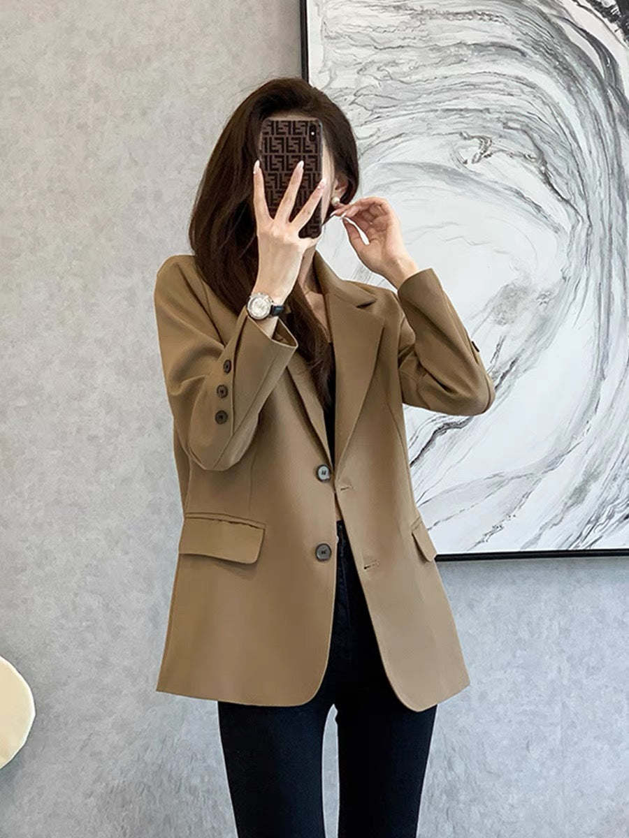 French British style suit jacket 2022 spring and autumn new high-end design sense fried street suit jacket women