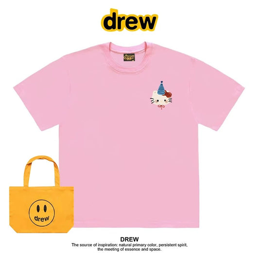 drew American trendy brand Crayon Shin-chan short-sleeved T-shirt men and women ins loose summer heavy cotton casual couple outfit
