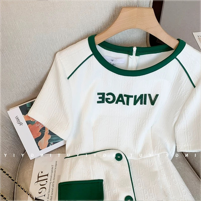 Counter shopping malls have withdrawn international big-name brand-name cut-off singles with chic and unique designs, waist-cinching casual dresses for women, summer