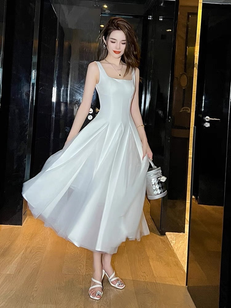 mid length tank top sleeveless dress