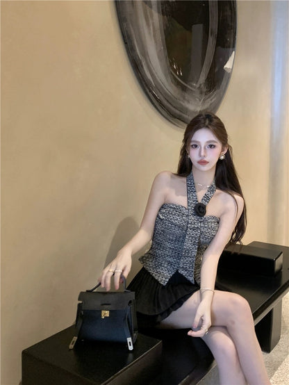 Song Soo-yeon SENIORS original pure lust sexy gem camisole feminine sweet and spicy style inner top