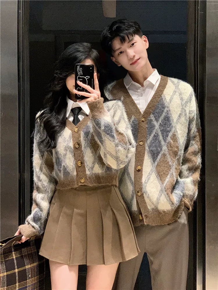 Couple wear autumn and winter 2023 new ins super hot sweater for men and women Korean version loose French sweater jacket trendy brand