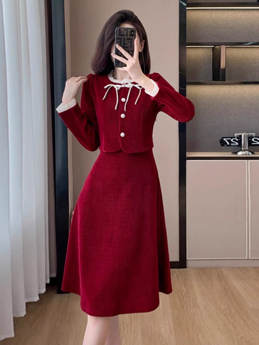 fitted lace wedding dress Red Satin A-line Sweetheart Homecoming Dresses MH555
