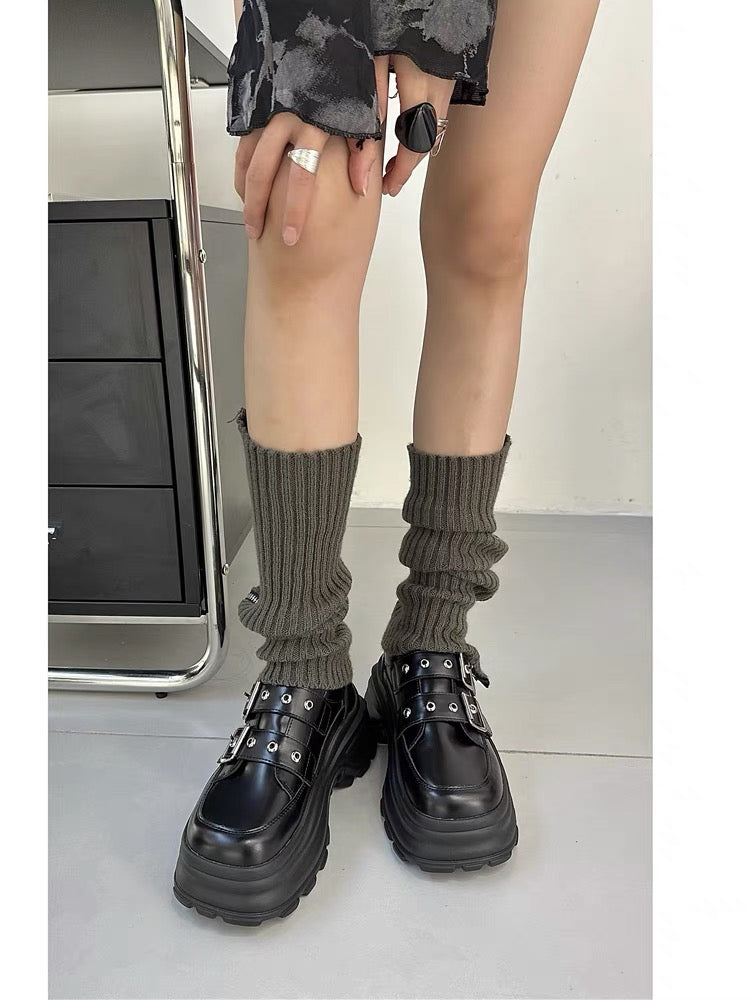 Bai Xiangni niche dad shoes for women 2023 autumn new thick sole increased belt buckle casual British style sports shoes
