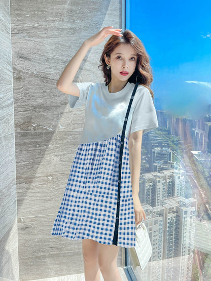 Summer hot-selling dresses Summer petite women's clothing Summer niche design temperament skirts for women Summer 2024 new styles