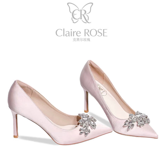 Princess Claire Rose Coronation Gift Box – Crystal Stiletto Heels; a Birthday Gift for Girls (Ideal for 18th Coming-of-Age Celebrations)