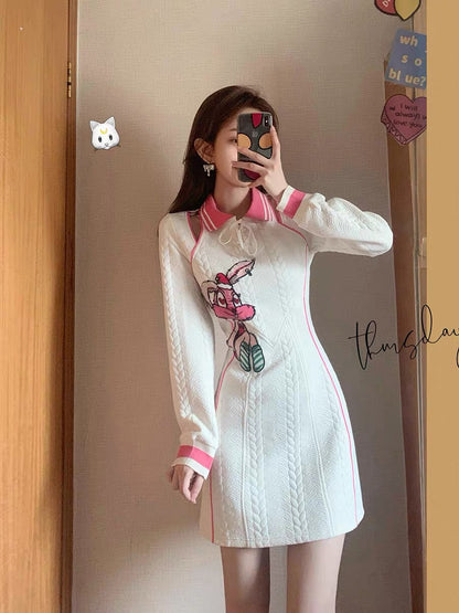 MUEL original◆French sweatshirt dress early spring women's 2023 new design niche temperament casual skirt T3494