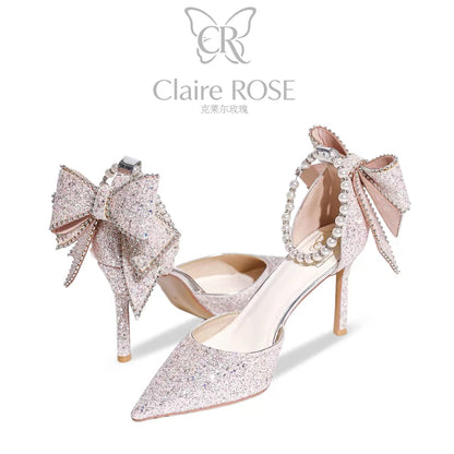 Claire Rose "Princess Crown Coronation" Gift Set – Pink Crystal High-Heel Shoe (Birthday/Coming-of-Age Gift for Her)