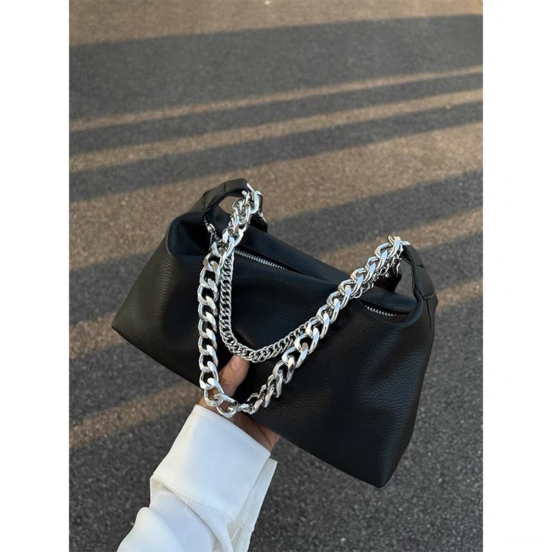 Bag ladies 2023 new high-end texture niche design chain bag large-capacity versatile one-shoulder Messenger bag