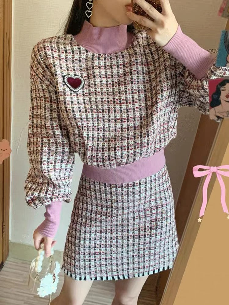 [Fan Welfare] Casual fashionable high skirt suit early spring 2023 new women's two-piece suit Western style T3495