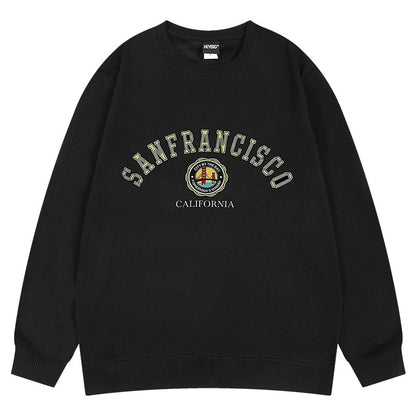 oversize sweatshirt men's heavyweight autumn ins fashion brand high street autumn clothes Zhongshan factory spring and autumn hooded long-sleeved t-shirt